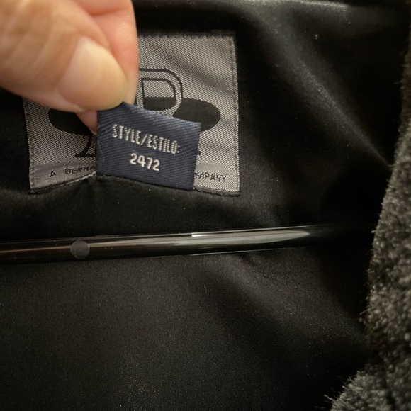 AR Bernardo Black Fuzzy Ombré Teddy Faux Fur Fuzzy Winter Coat Mob Wife Lg EUC - Picture 9 of 12